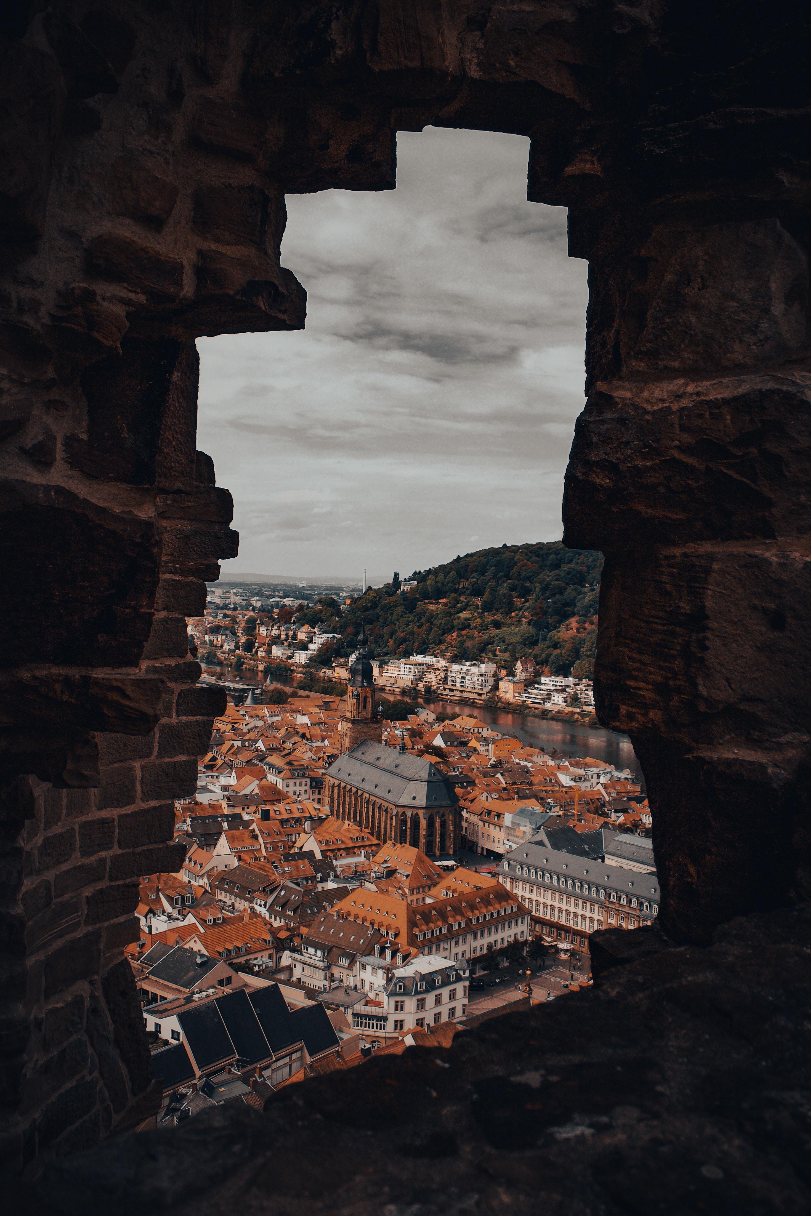 Vue sur la Vieille ville d'Heidelberg