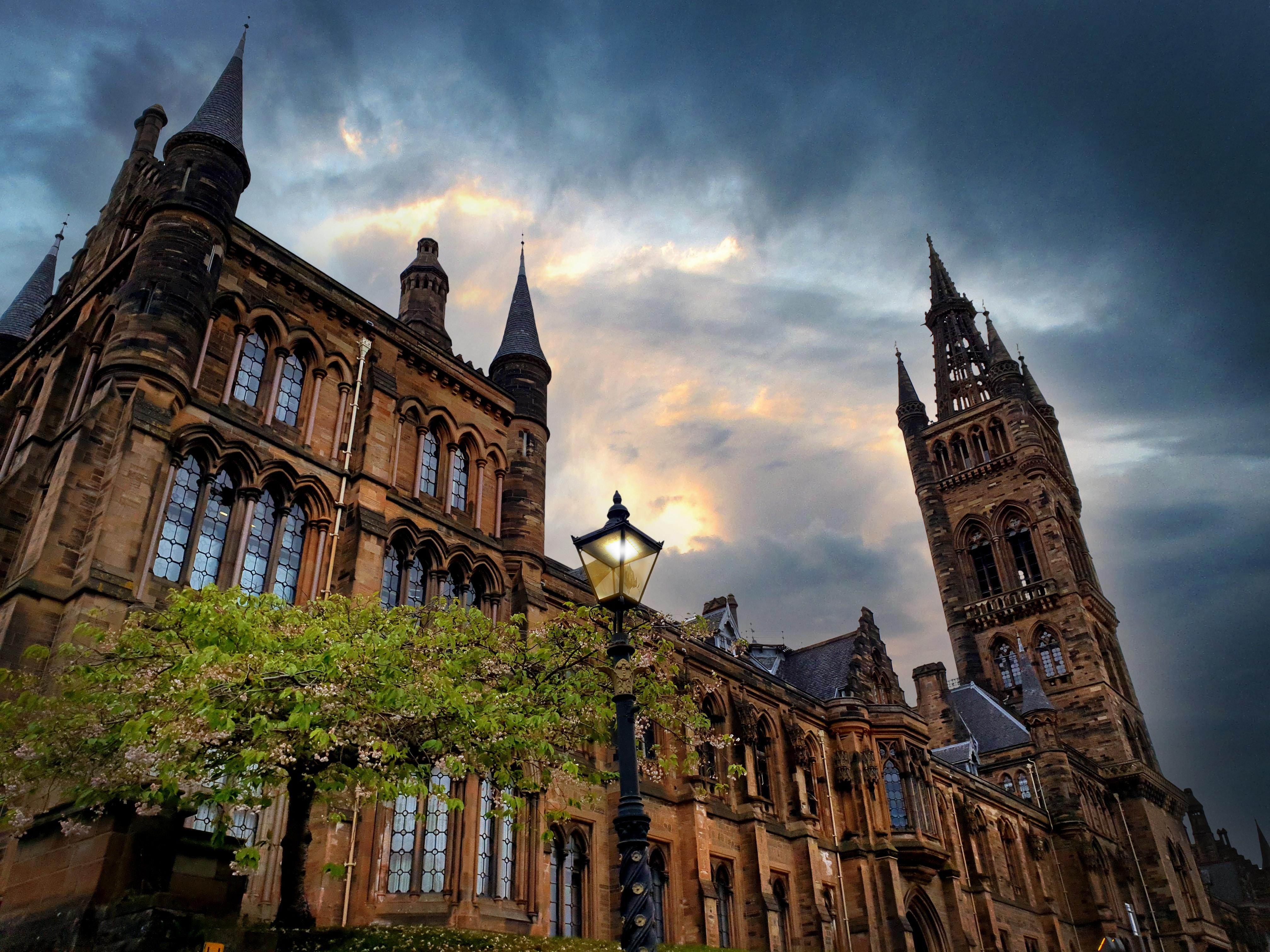 Le bâtiment principal de l'université de Glasgow