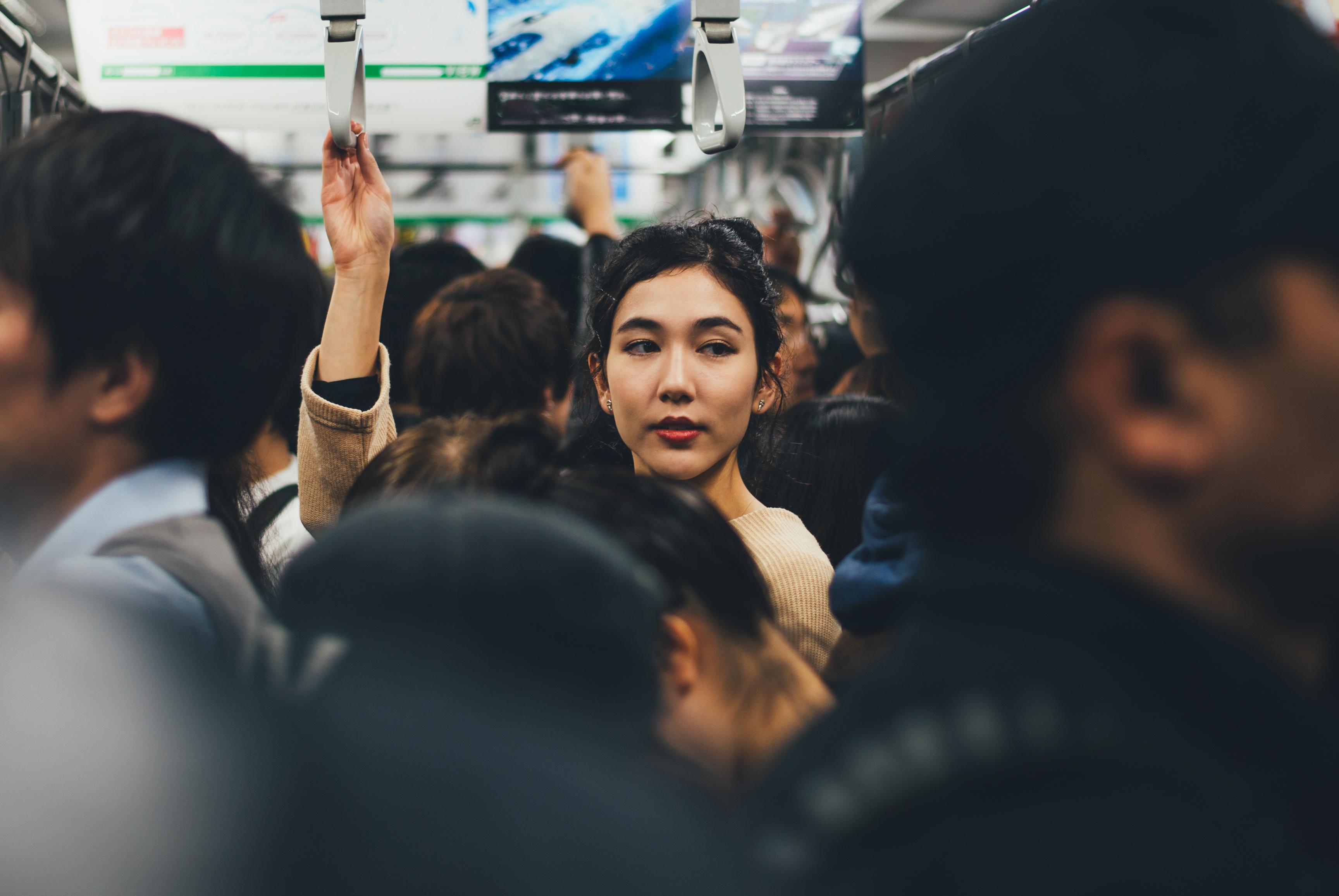 esquiché dans le métro