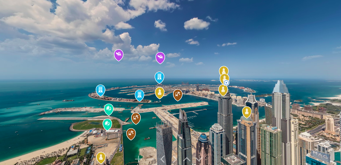 Une visite virtuelle à 360° de Dubaï